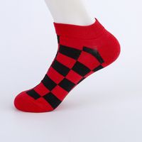 Unisex Casual Color Block Cotton Printing Ankle Socks A Pair sku image 2
