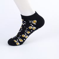 Unisex Casual Color Block Cotton Printing Ankle Socks A Pair sku image 3