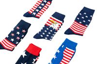 Unisex Casual Abstract Cotton Printing Crew Socks A Pair main image 2