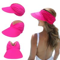 Women's Simple Style Color Block Flat Eaves Sun Hat main image 1