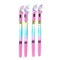 Unicorn Fairy Quicksand With Light Gel Pen Creative Glow Oil Quicksand Water-based Paint Pen Cute Student Stationery main image 5