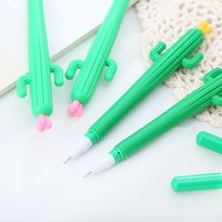 Creative Plant Modeling Soft Plastic Cactus Gel Pen Learning Office Stationery Water-based Sign Pen Cute Student Pen main image 5