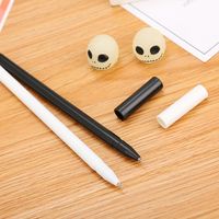 Factory Direct Sales Creative Stationery Silicone End Cartoon Gel Pen Cute Funny Expression Student Water-based Sign Pen main image 2