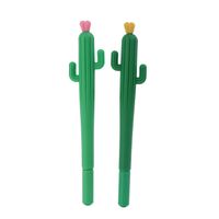 Creative Plant Modeling Soft Plastic Cactus Gel Pen Learning Office Stationery Water-based Sign Pen Cute Student Pen main image 4