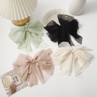 Simple Style Bow Knot Polyester Patchwork Hair Clip main image 6