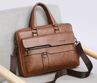 Men's All Seasons Pu Leather Business Vintage Style Handbag main image 1