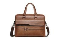 Men's All Seasons Pu Leather Business Vintage Style Handbag sku image 2