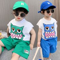 Casual Simple Style Cartoon Printing Cotton Boys Clothing Sets main image 10