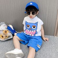 Casual Simple Style Cartoon Printing Cotton Boys Clothing Sets main image 8