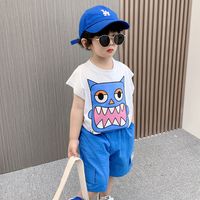 Casual Simple Style Cartoon Printing Cotton Boys Clothing Sets main image 6