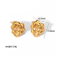 1 Pair Classic Style Heart Shape Polishing Plating 304 Stainless Steel Drop Earrings Ear Studs sku image 3