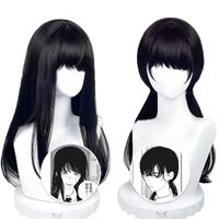 Women's Japanese Style Sweet Masquerade Street Cosplay High Temperature Wire Centre Parting Long Straight Hair Wigs main image 5