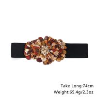 Elegant Streetwear Flower Polyester Women's Woven Belts main image 3