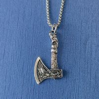 Simple Style Cool Style Axe Alloy Leather Rope Metal Irregular Plating Men's Pendant Necklace sku image 3