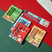 New Christmas Student Stationery Gift Box Set Children's Christmas Small Gifts Present Prize Portable Six-piece Set main image 1