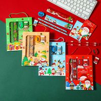 New Christmas Student Stationery Gift Box Set Children's Christmas Small Gifts Present Prize Portable Six-piece Set main image 5