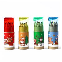 Christmas Small Gifts Present Student Prize 12 Colors Primary School Student Painting Color Pencil 12 Barrels main image 2