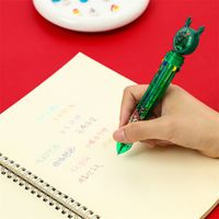 Christmas Sequins Press 10-color Ballpoint Pen Creative Christmas Prize Children Student Small Gifts Present main image 4