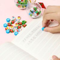 Christmas Children's Present Small Gift Color Eraser 20 Tablets Christmas Ball Pack School Kindergarten Gifts main image 4