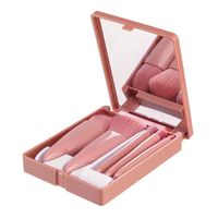 Einfacher Stil Rosa Grün Künstliche Faser Handgriff Aus Kunststoff Makeup Bürsten 1 Satz sku image 5