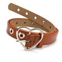 Basic Heart Shape Pu Leather Alloy Unisex Leather Belts main image 6