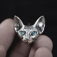 1 Pair Ig Style Cool Style Cat Enamel Plating Copper Ear Studs main image 3