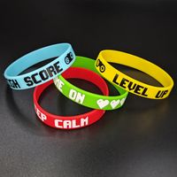 Wholesale Jewelry Casual Simple Style Letter Silica Gel Wristband main image 3