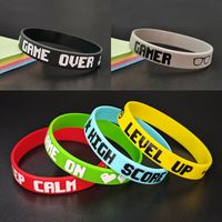 Wholesale Jewelry Casual Simple Style Letter Silica Gel Wristband main image 1