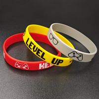 Wholesale Jewelry Casual Simple Style Letter Silica Gel Wristband main image 5