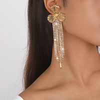 1 Pair Simple Style Flower Inlay Alloy Rhinestones Earrings main image 4