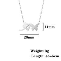 Simple Style Butterfly Stainless Steel Titanium Steel Polishing Unisex Pendant Necklace main image 5