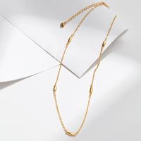 Casual Simple Style Solid Color Copper 18k Gold Plated Necklace In Bulk main image 6