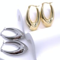1 Pair Ig Style U Shape Plating Stainless Steel Earrings main image 5