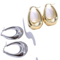 1 Pair Ig Style U Shape Plating Stainless Steel Earrings main image 3