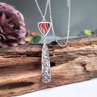 Wholesale Jewelry Retro Heart Shape Alloy Artificial Gemstones Plating Inlay Pendant Necklace sku image 1