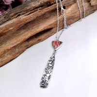 Wholesale Jewelry Retro Heart Shape Alloy Artificial Gemstones Plating Inlay Pendant Necklace main image 3