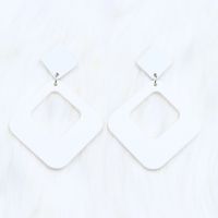 Simple Style Square Arylic Stoving Varnish Women's Earrings 1 Pair sku image 8