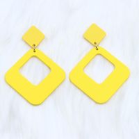 Simple Style Square Arylic Stoving Varnish Women's Earrings 1 Pair sku image 7
