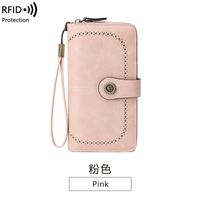 Unisex Solid Color Pu Leather Zipper Buckle Wallets sku image 7