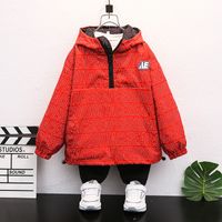 Casual Classic Style Letter Printing Cotton Blend Boys Outerwear sku image 1