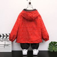Casual Classic Style Letter Printing Cotton Blend Boys Outerwear main image 2