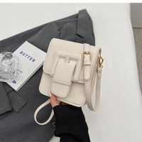 Women's Medium All Seasons Pu Leather Classic Style Shoulder Bag sku image 2