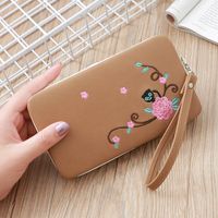 Women's Solid Color Pu Leather Magnetic Buckle Wallets sku image 7