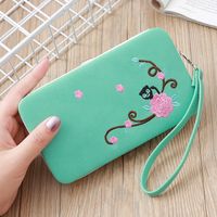 Women's Solid Color Pu Leather Magnetic Buckle Wallets sku image 6