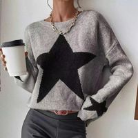 Women's Sweater Long Sleeve Sweaters & Cardigans Casual Star main image 2