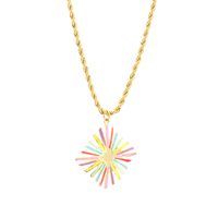 Simple Style Artistic Flower Copper 18k Gold Plated Pendant Necklace In Bulk main image 2