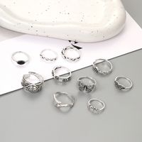 Ig Style Y2k Punk Round Alloy Wholesale Open Rings main image 2