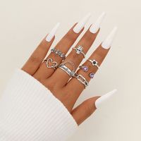 Ig Style Y2k Punk Round Alloy Wholesale Open Rings main image 7