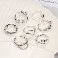 Ig Style Y2k Punk Round Alloy Wholesale Open Rings main image 6