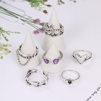 Ig Style Y2k Punk Round Alloy Wholesale Open Rings main image 5